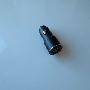 Qualcomm Black Car Charger with Dual USB Ports